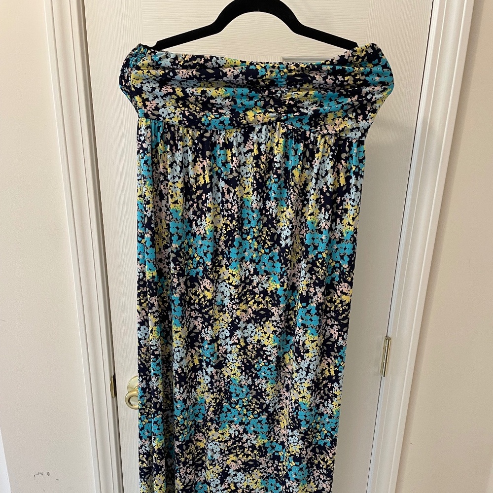 Torrid Floral Tube Maxi Dress Size 0